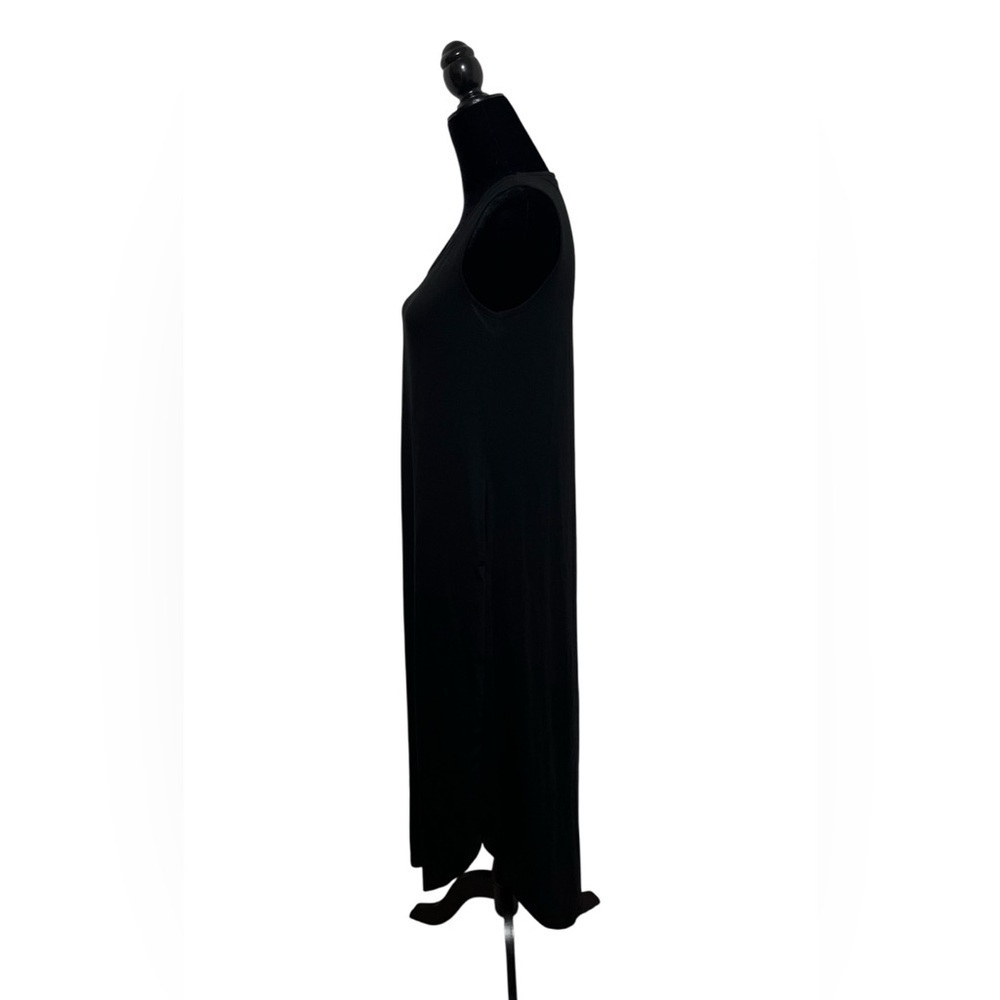 NWT Lildy Solid Shirt Tail Dress Black Size S-M - Picture 10 of 12